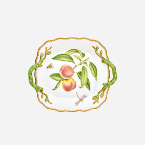 Heirloom Orchard Peach Serving Platter with Handles
