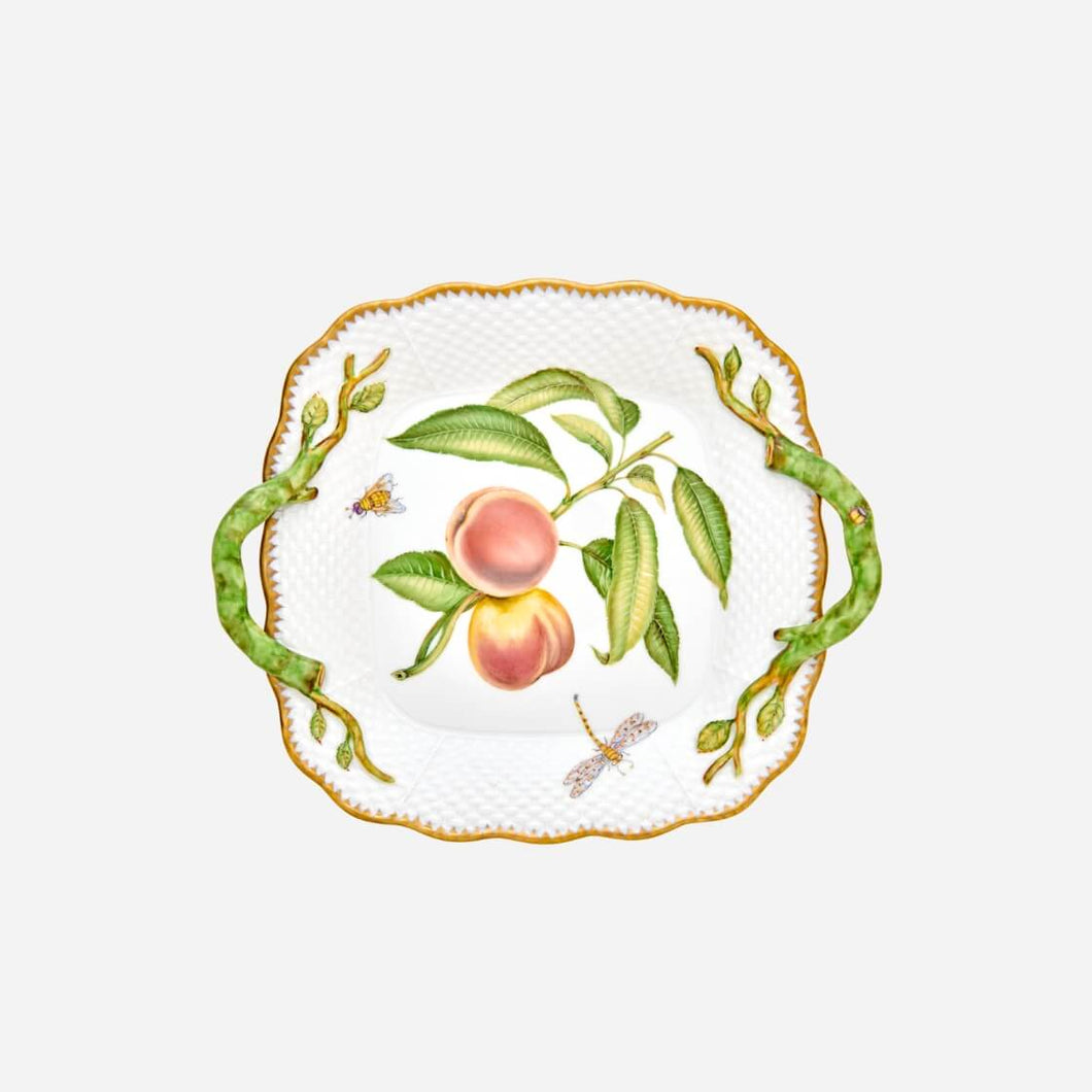 Heirloom Orchard Peach Serving Platter with Handles