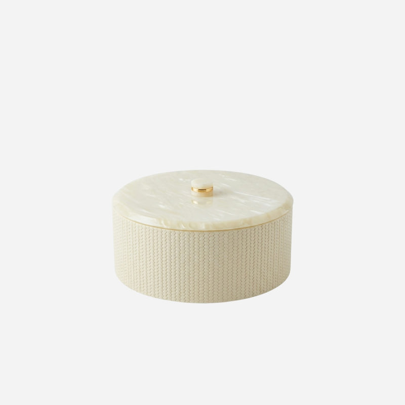 Kelly Round Short Box with Lid