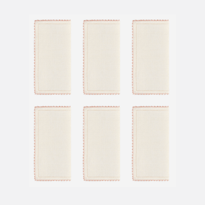 Piquillos Pink Cocktail Napkin - Set of 6