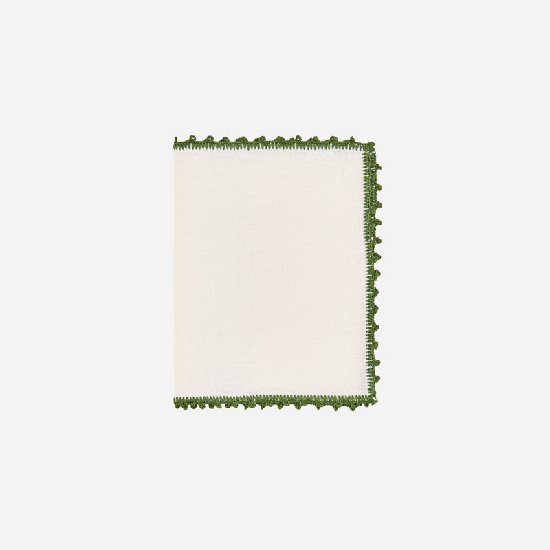 Piquillos Forest Green Cocktail Napkin - Set of 4