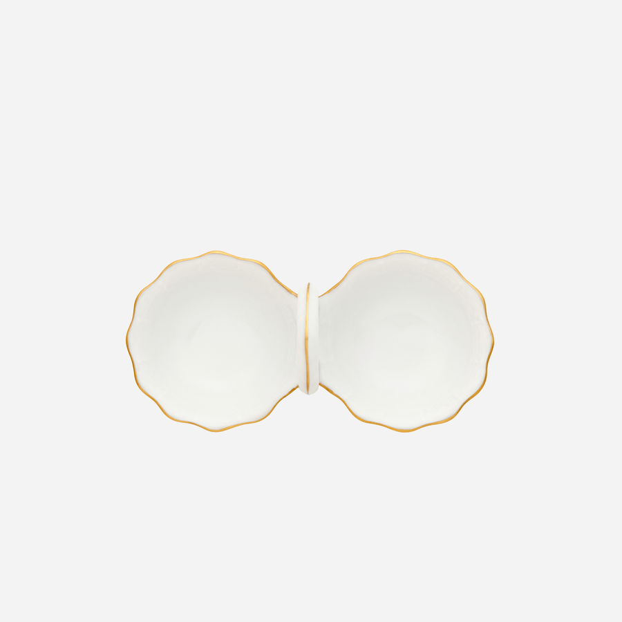 Herend Porcelain Twin Salt Cellar