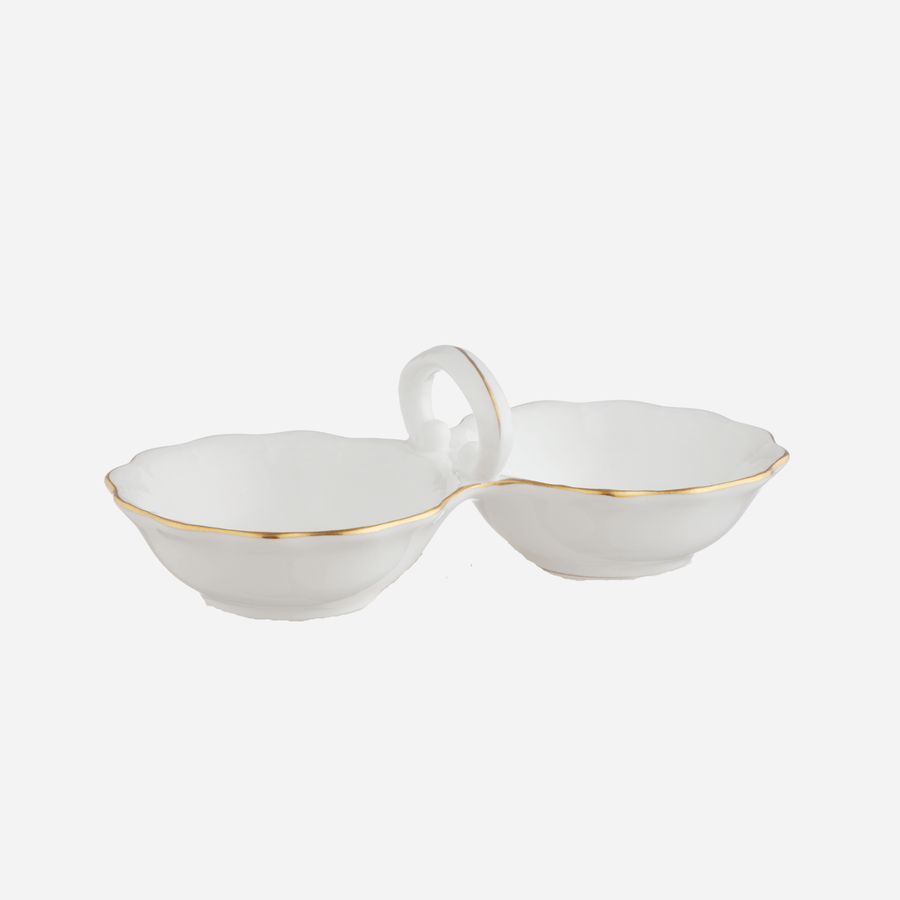 Herend Porcelain Twin Salt Cellar