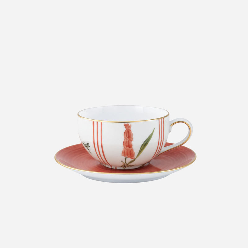 Primavera Teacup & Saucer Delphine