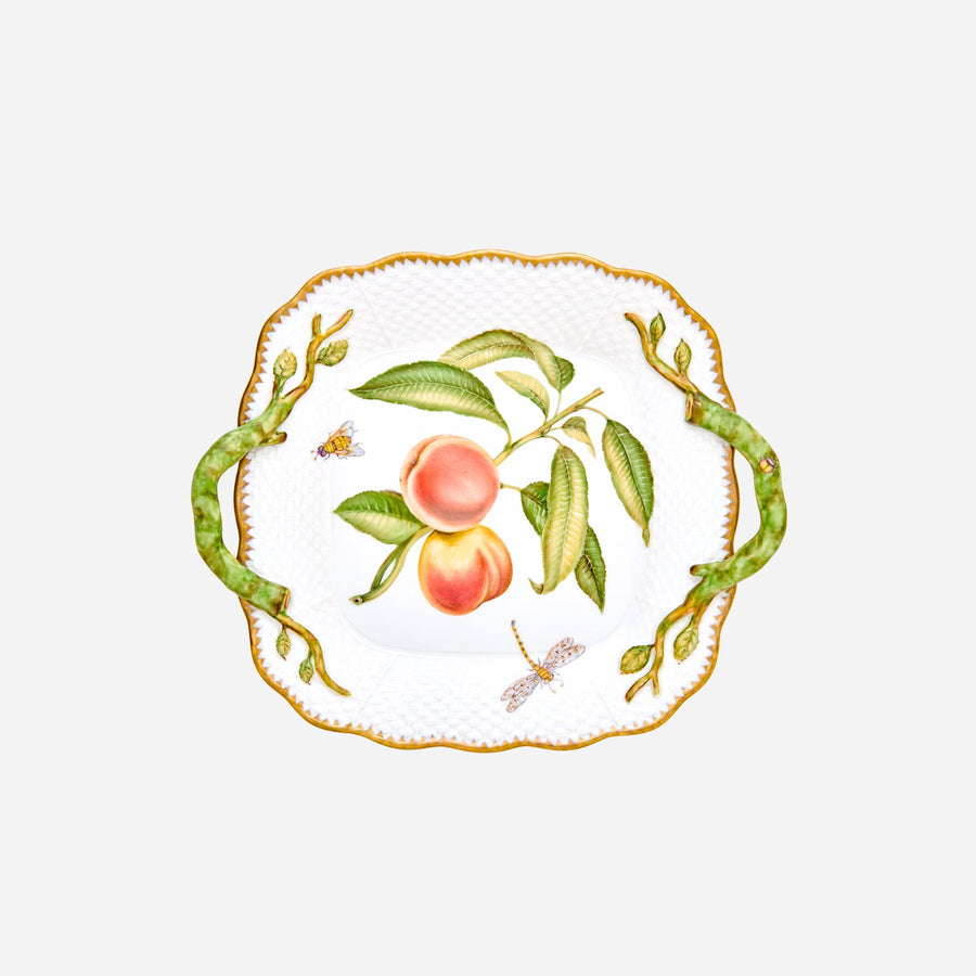 Anna Weatherley Heirloom Orchard Peach Serving Platter with Handles
