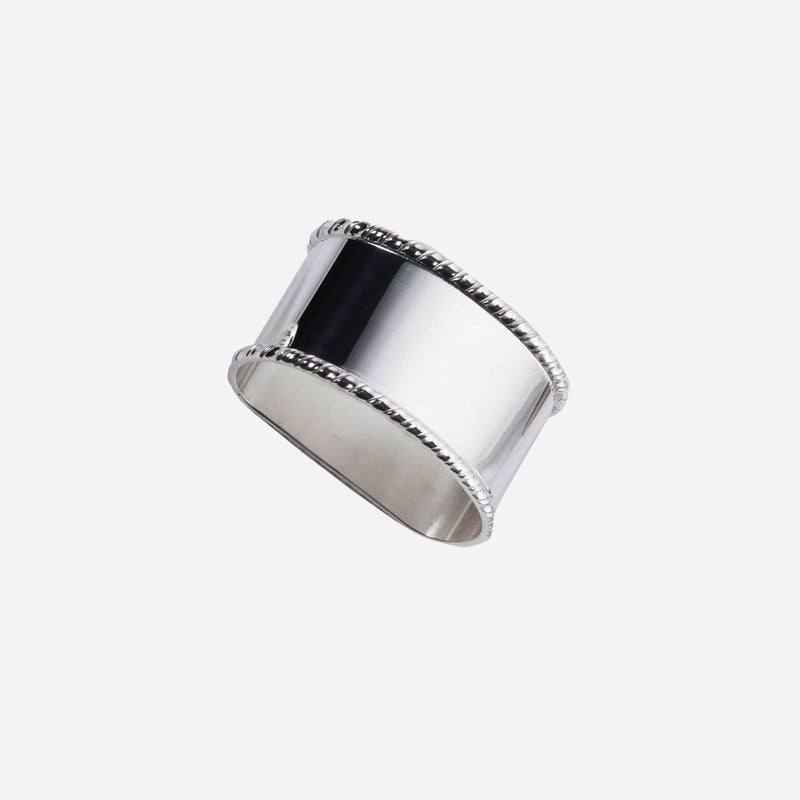 Rope Halfmoon Sterling Silver Napkin Ring