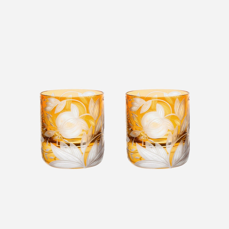 Verdure Votive Amber - Set of 2