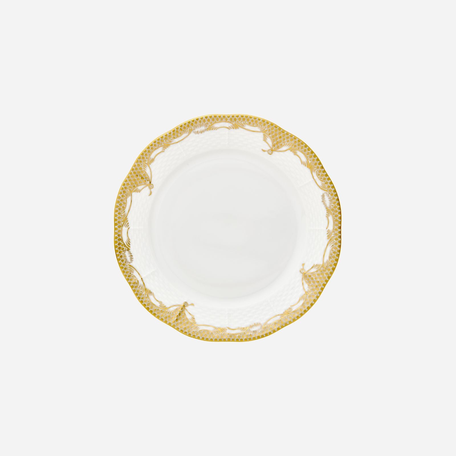 Fish Scale Gold Dessert Plate