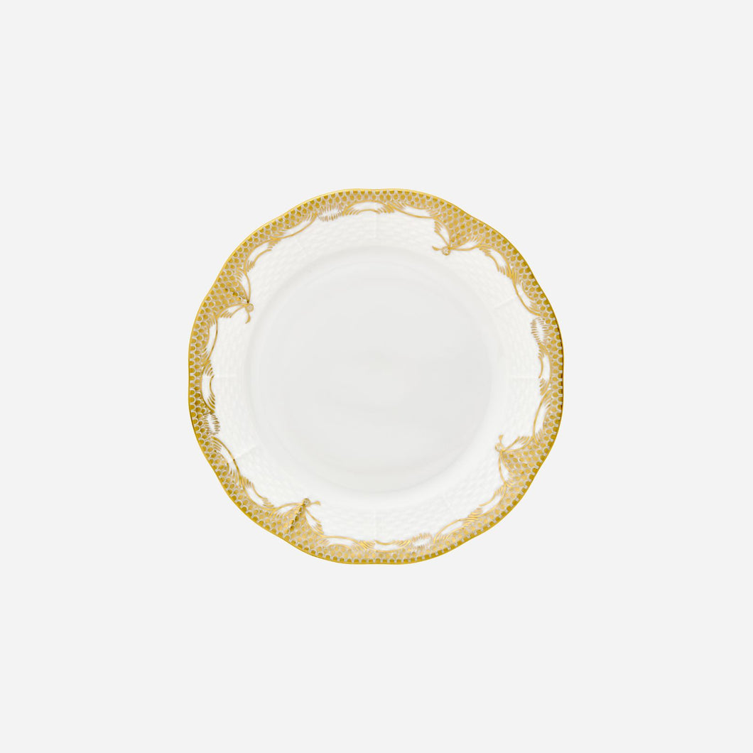 Fish Scale Gold Dessert Plate