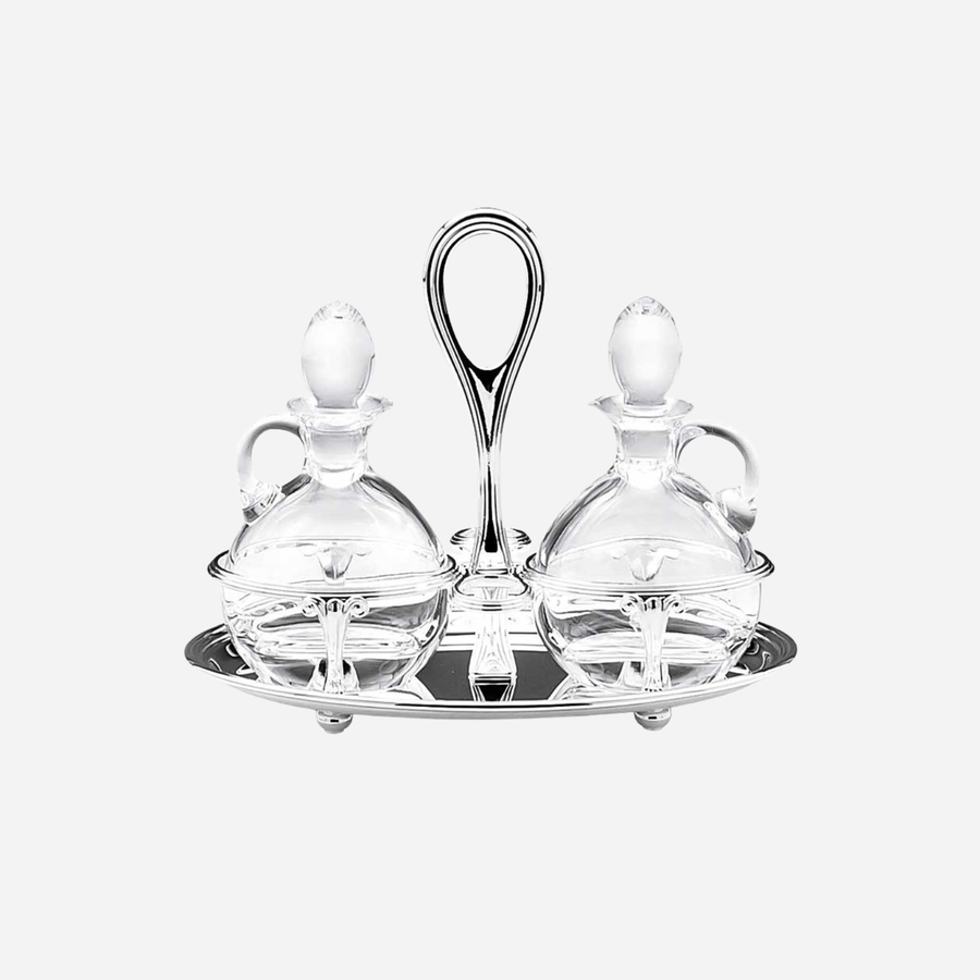 Greggio Inglese Oval Oil and Vinegar Cruet