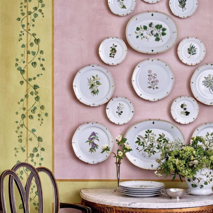 de Gournay Botanicals Dessert Plate - Set of 6