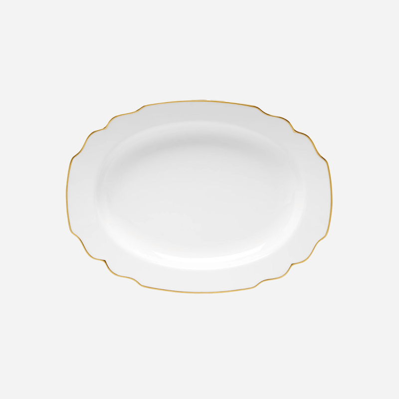 Augarten Wien 1718 Belvedere Oval Platter - Medium
