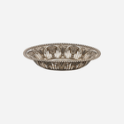 An Antique 19th Century Embossed Sterling Silver Oval Tray