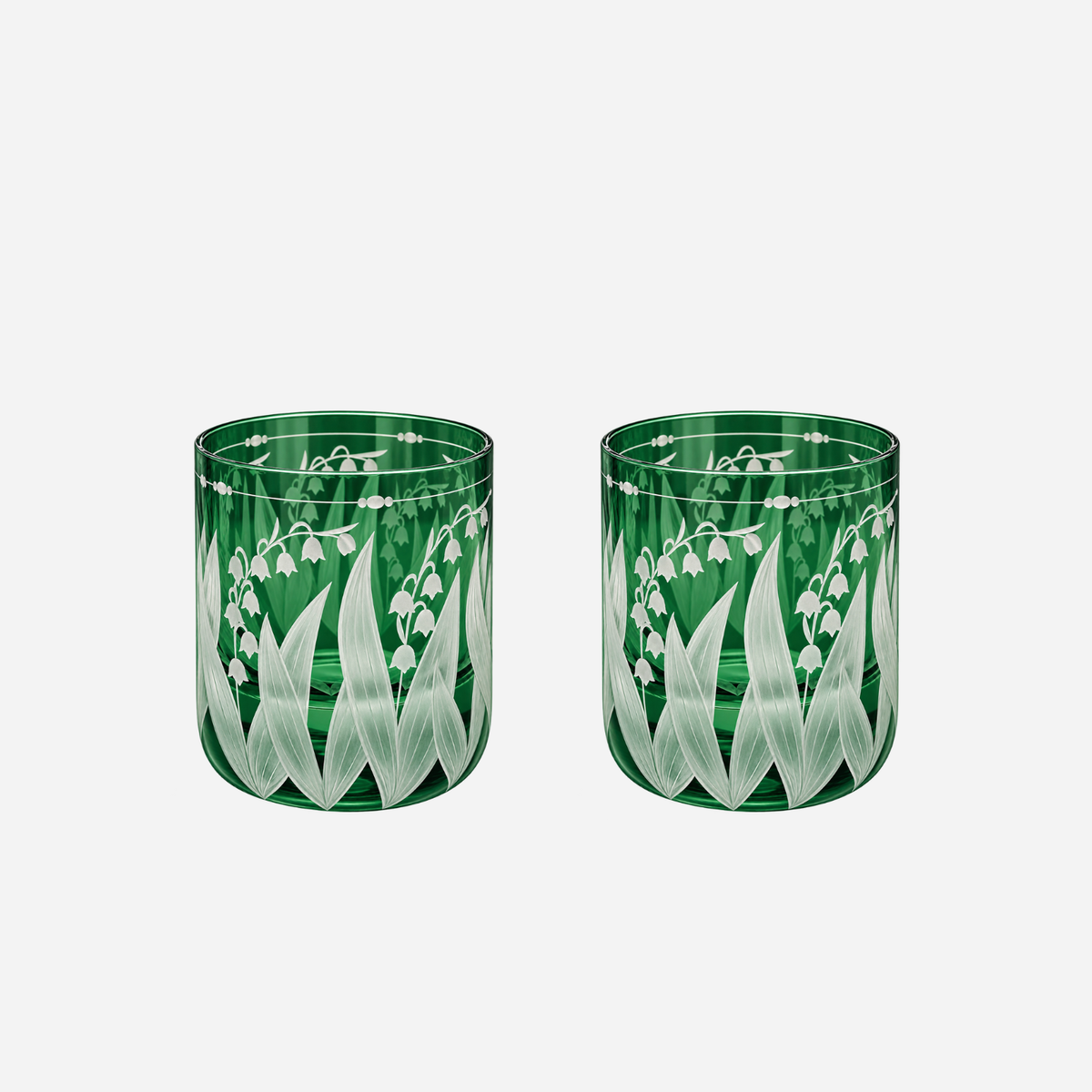 Lily of the Valley Votive Sage - Set of 2