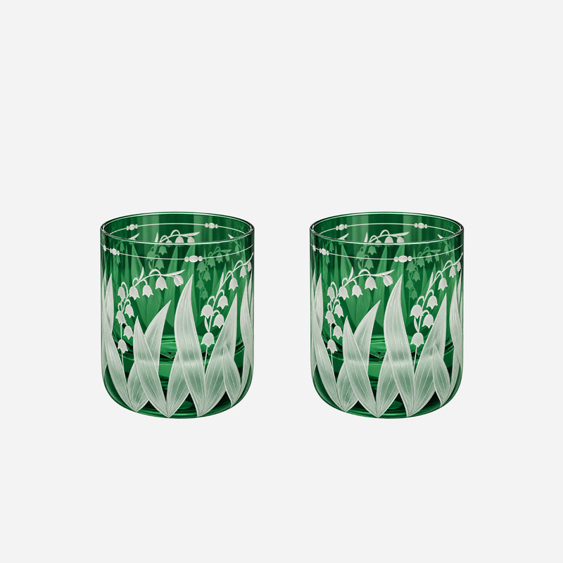 Lily of the Valley Votive Sage - Set of 2