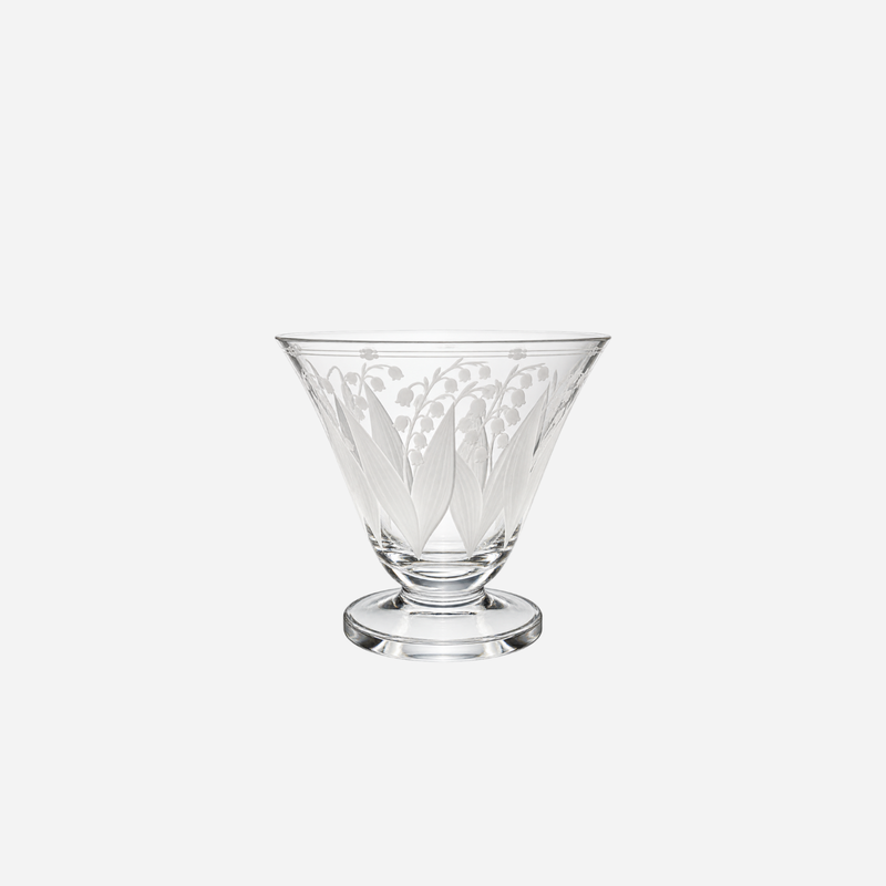 Lily of the Valley Stemless Glass Coupe