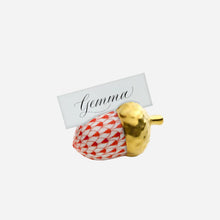Load image into Gallery viewer, Acorn Place Card Holder Red
