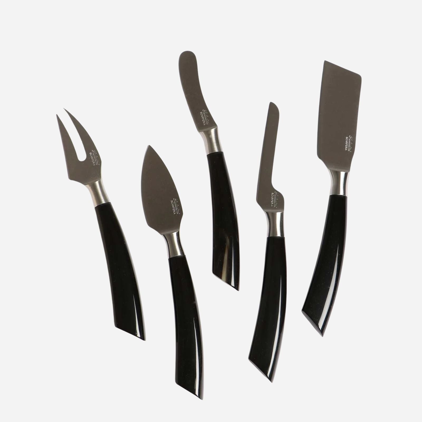 Buffalo Horn Cheese Knives - Set of 5