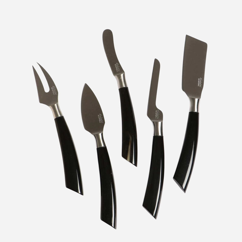 Buffalo Horn Cheese Knives - Set of 5