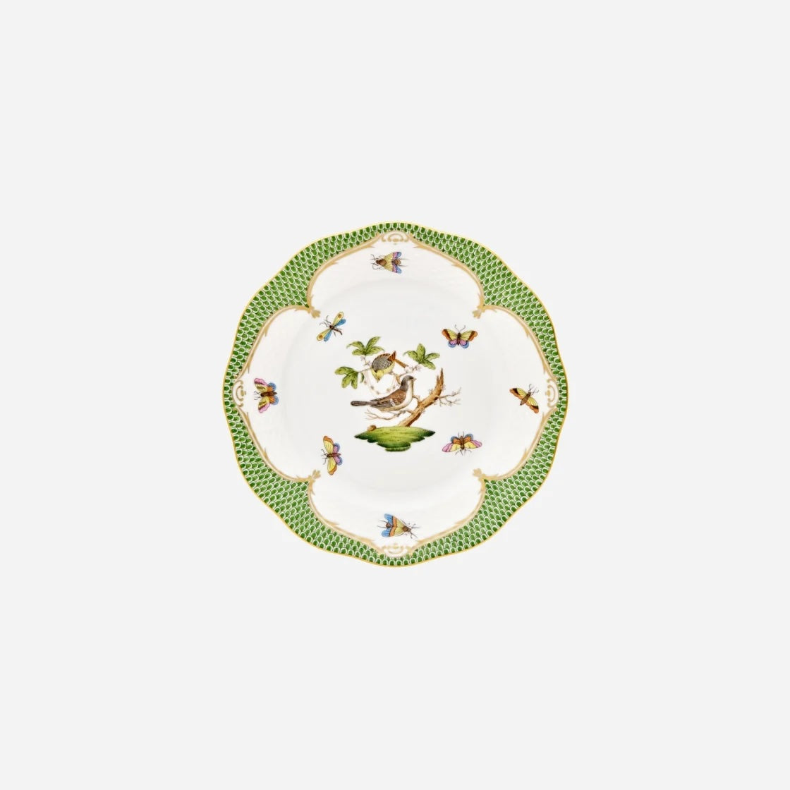 Rothschild Bird Fish Scale Dinner Plate - Set of 12