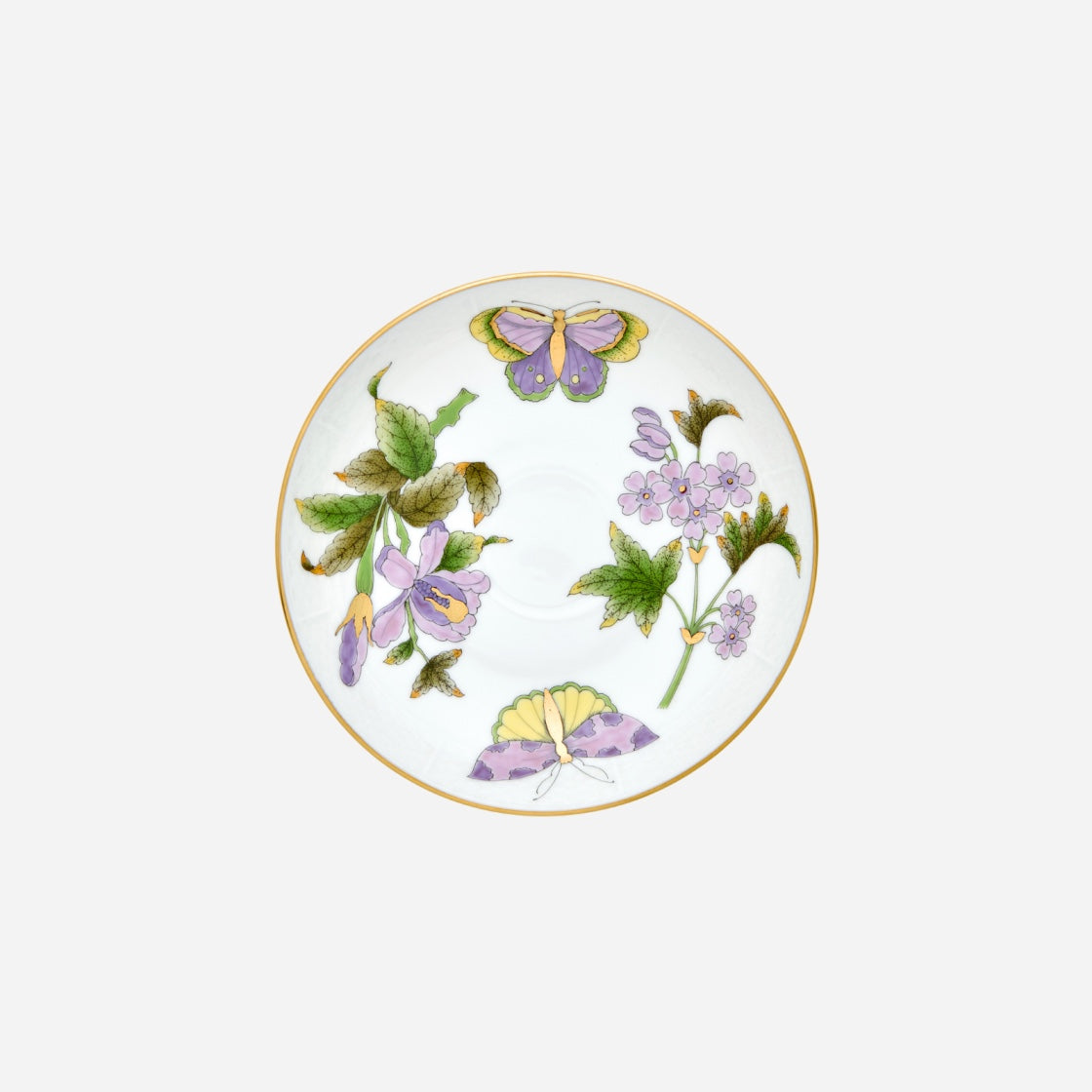 Royal Garden Butterfly Teacup & Saucer with Lid