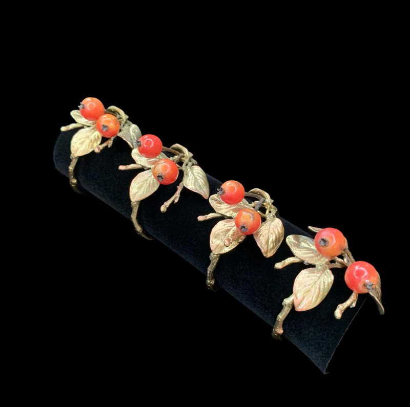 Crab Apple Napkin Ring - Set of 4