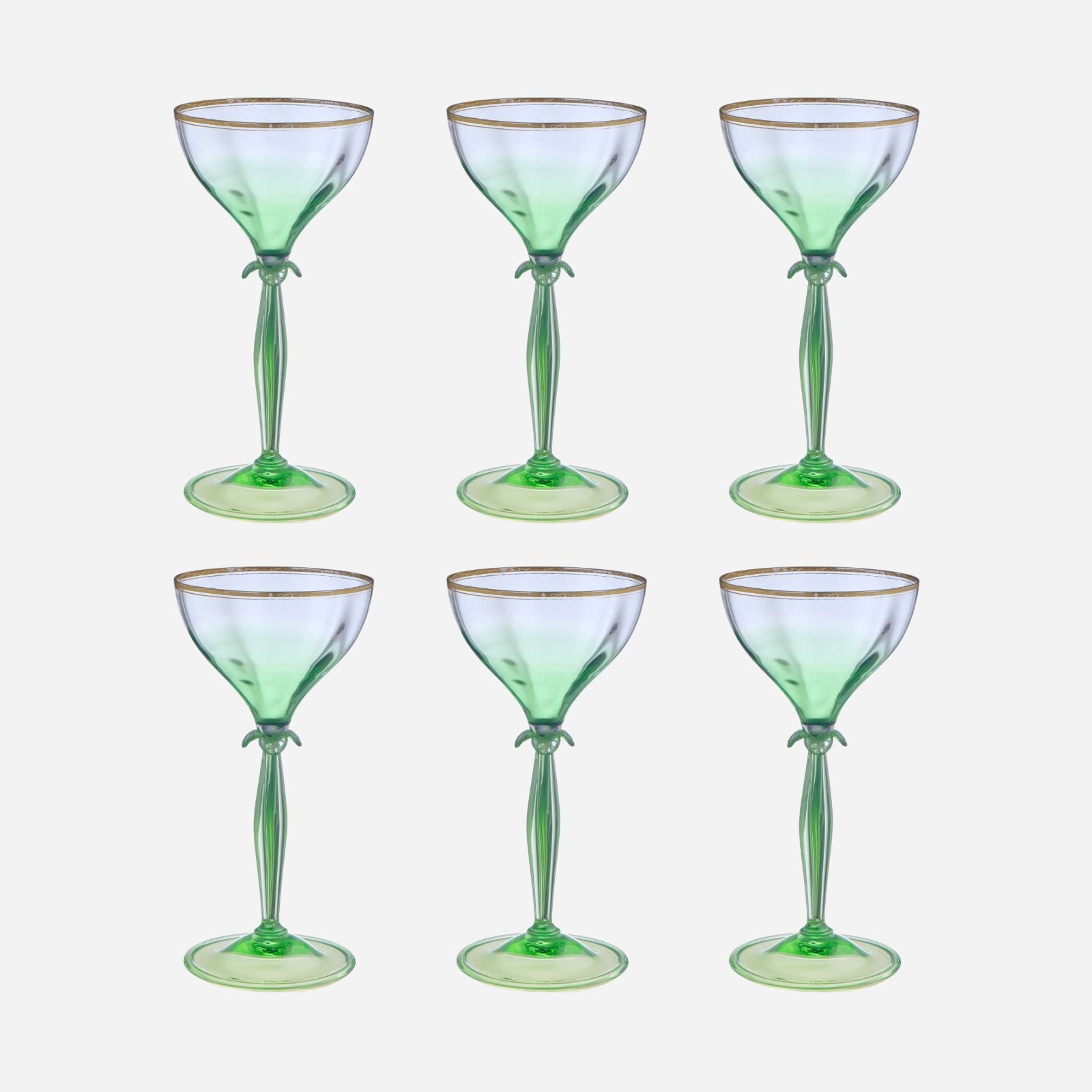 A Set of 6 Antique Theresienthal Glasses