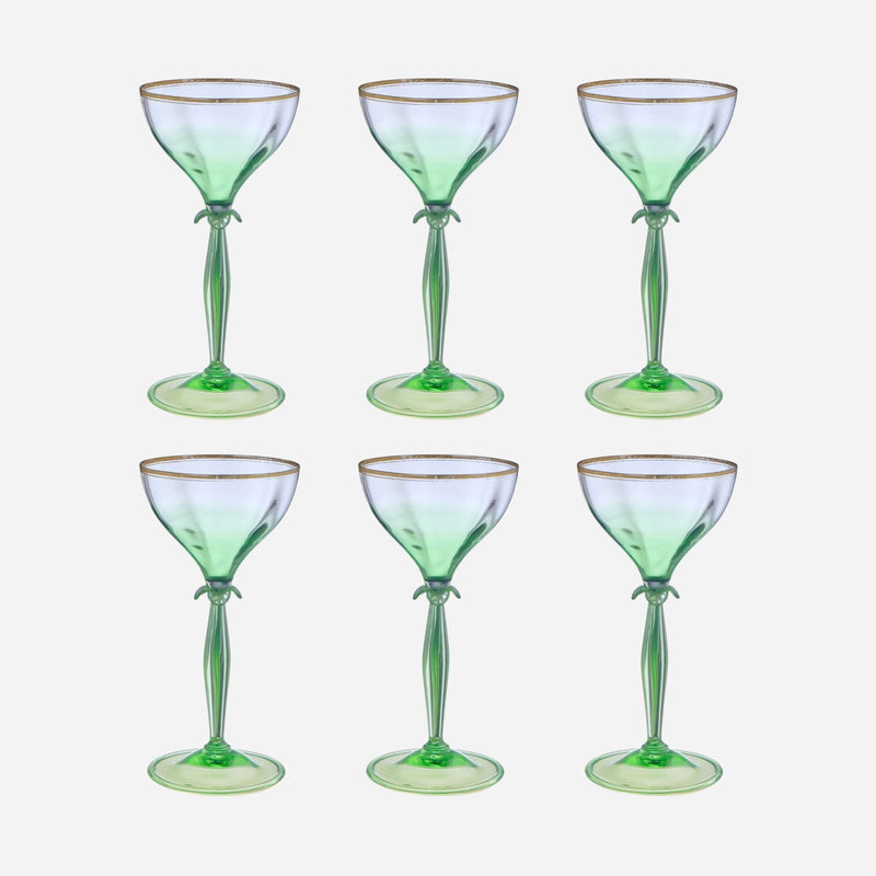 A Set of 6 Antique Theresienthal Glasses