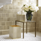 Classic Shagreen Waste Basket Dove