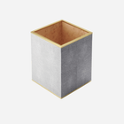 Classic Shagreen Waste Basket Dove