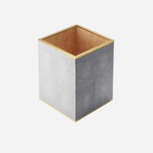 Load image into Gallery viewer, Classic Shagreen Waste Basket - Dove

