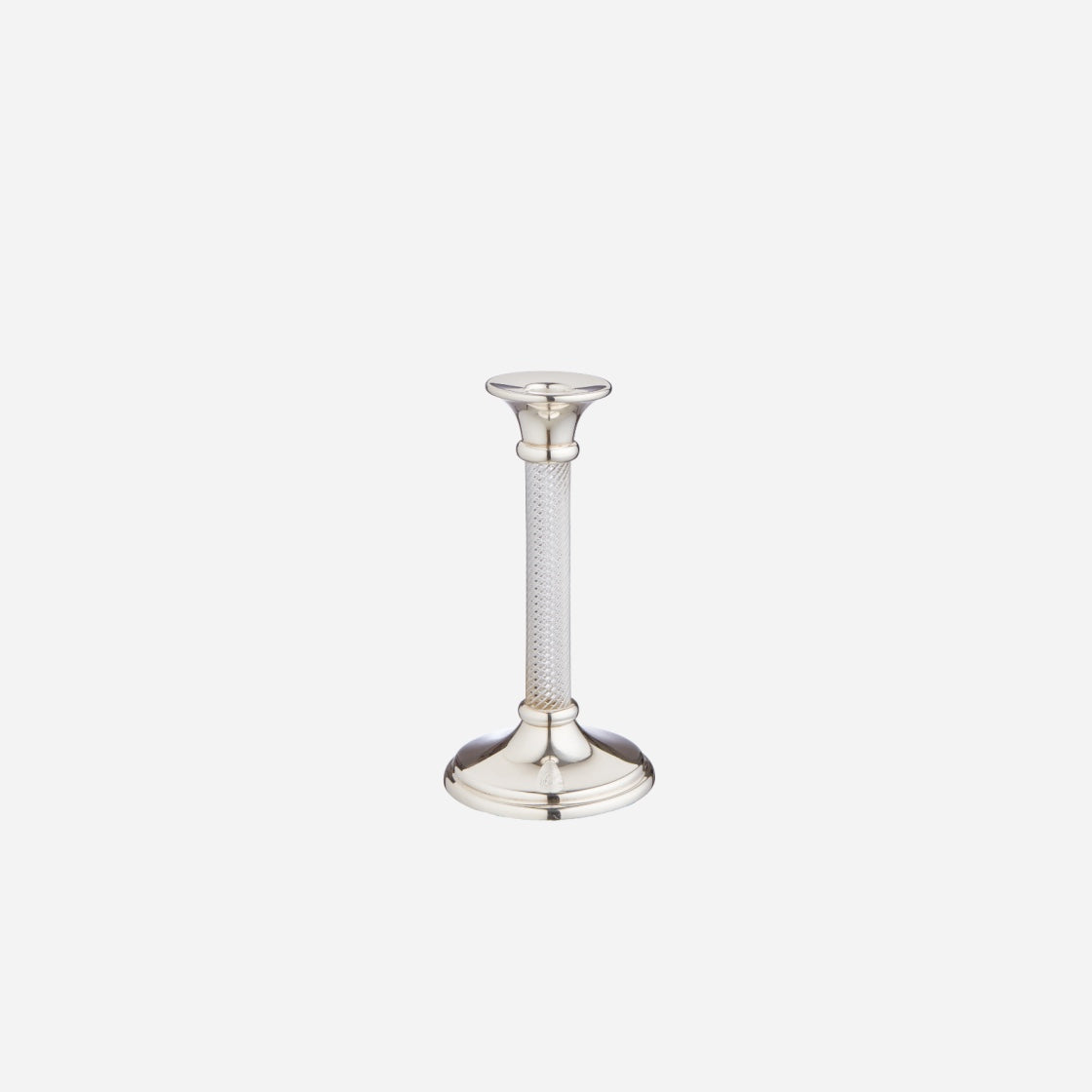 Silver and Crystal Candlestick