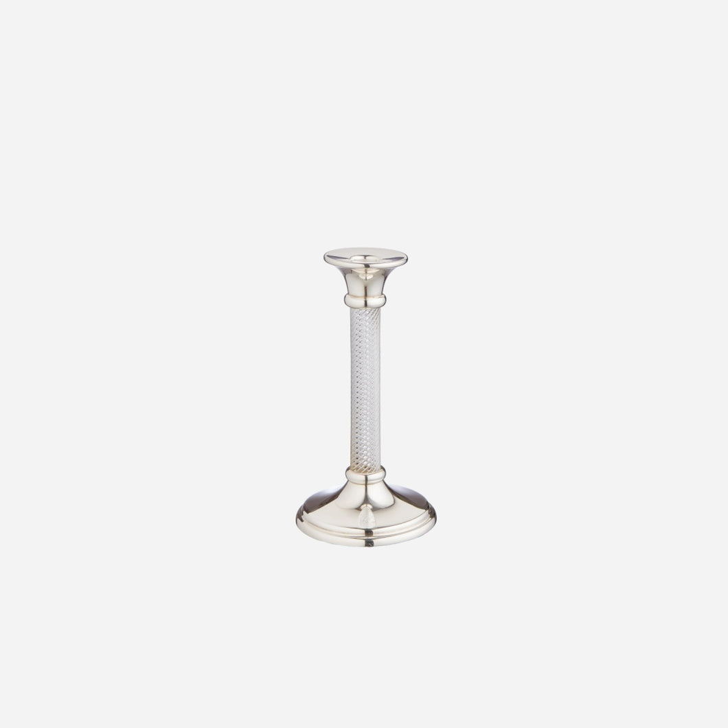 Silver and Crystal Candlestick