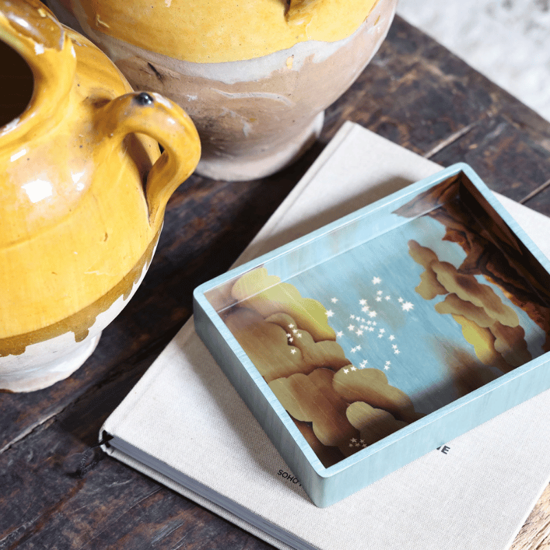 Celestial Marquetry Vide Poche