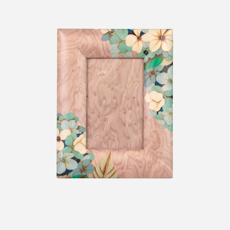 Hydrangea Marquetry Frame