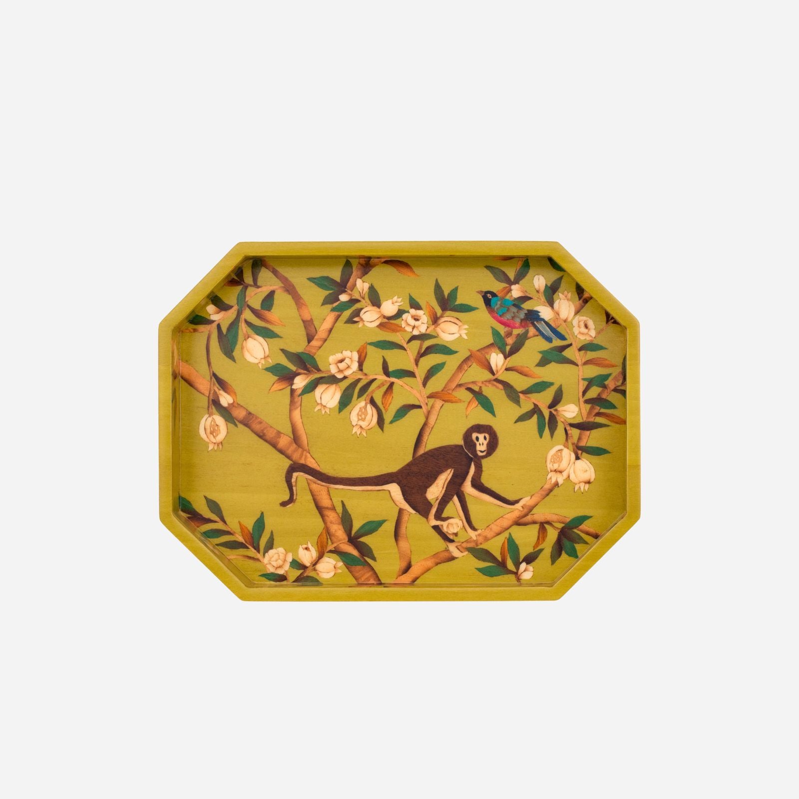 Menagerie Octagonal Marquetry Vide Poche