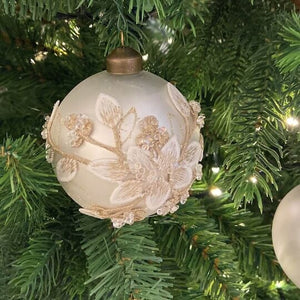 Embroidered Flower Bauble