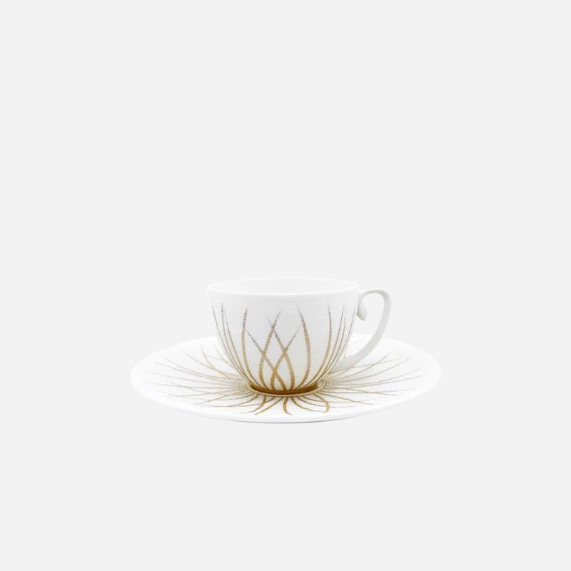 Toundra Gold Coffee Cup & Saucer