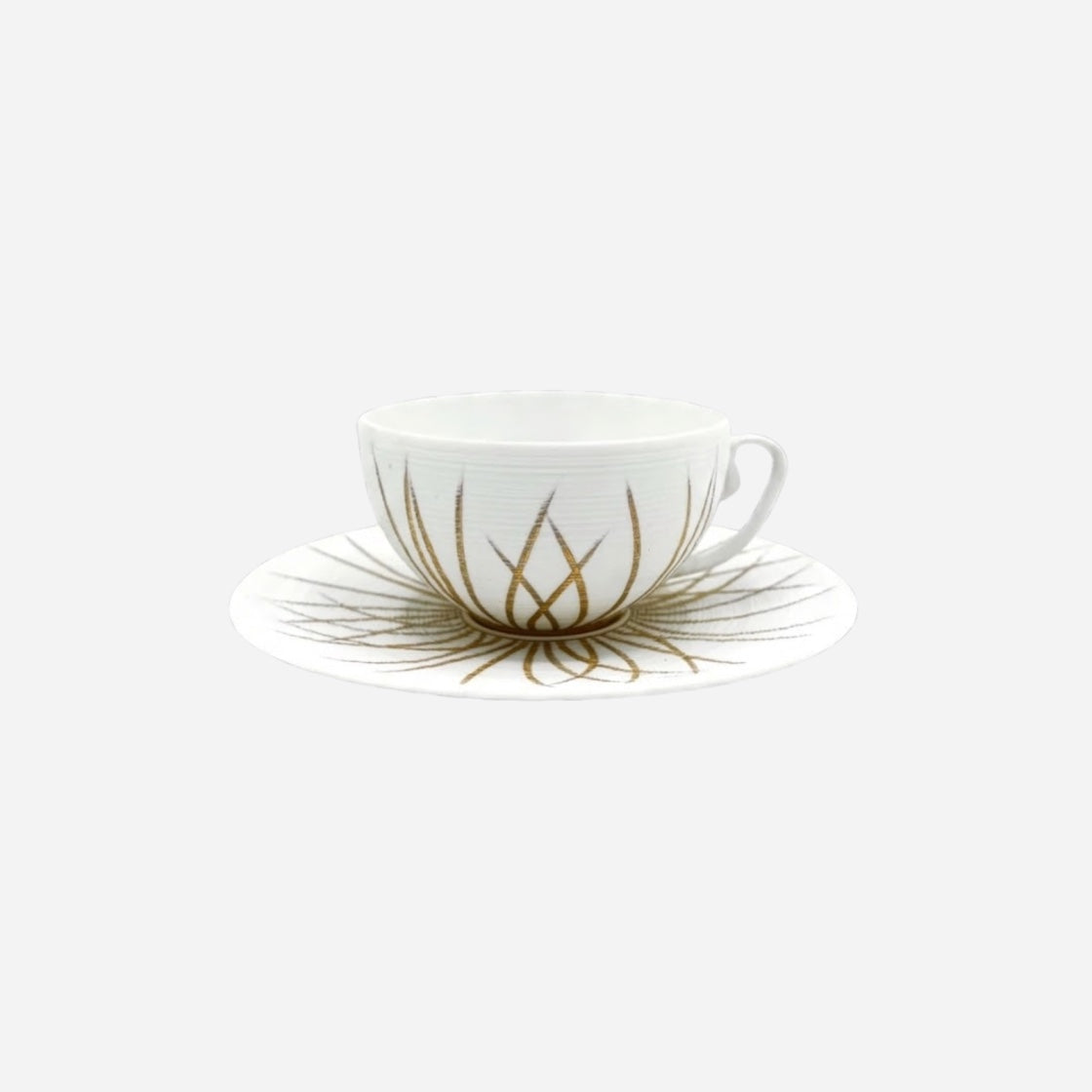 Toundra Gold Teacup & Saucer