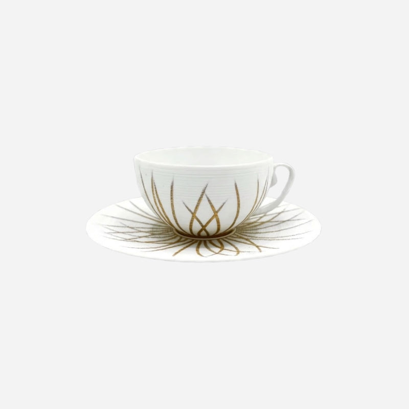 Toundra Gold Teacup & Saucer