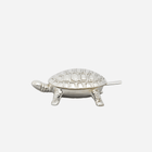 Silver and Gold Vermeil Turtle Salt Cellar with Spoon