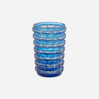 A Vintage Val Saint-Lambert Blue Crystal Vase