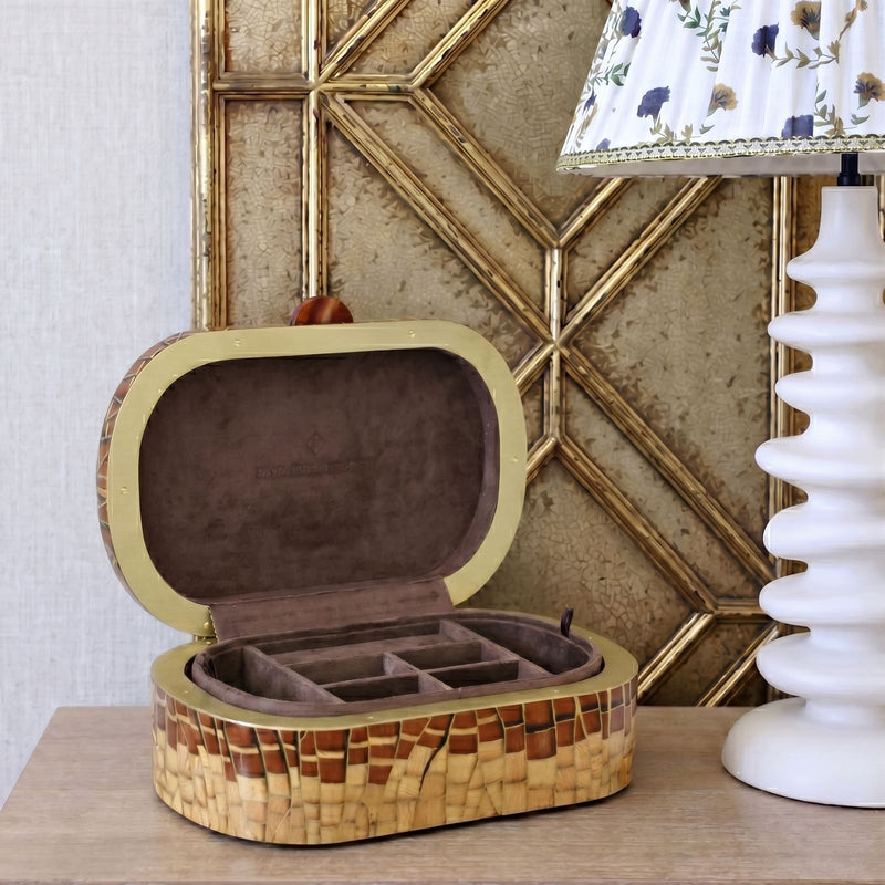 Vitória Régia Marquetry Jewellery Box