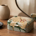 White Lily Marquetry Box