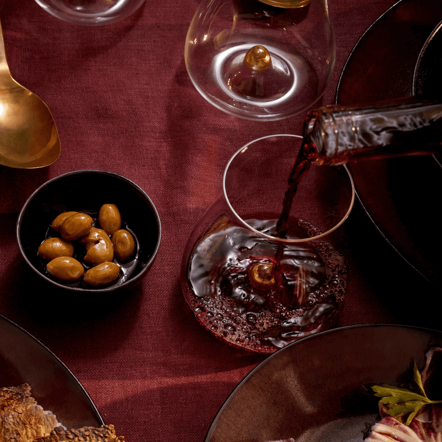 L'Objet Wine Linen Sateen Tablecloth