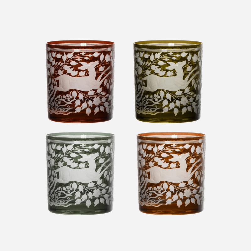 Woodland Double Old Fashioned Tumbler - Set of 4