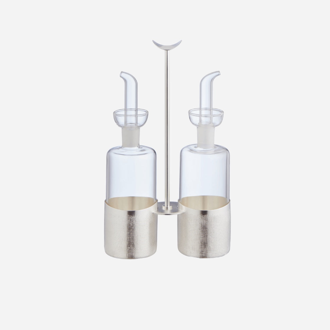 Velvet Silver Plated Oil & Vinegar Holder Set
