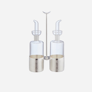 Velvet Silver Plated Oil & Vinegar Holder Set