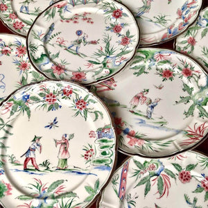 Chinoiserie Dinner Plates  - Set of 12 Laboratorio Paravicini Bonadea