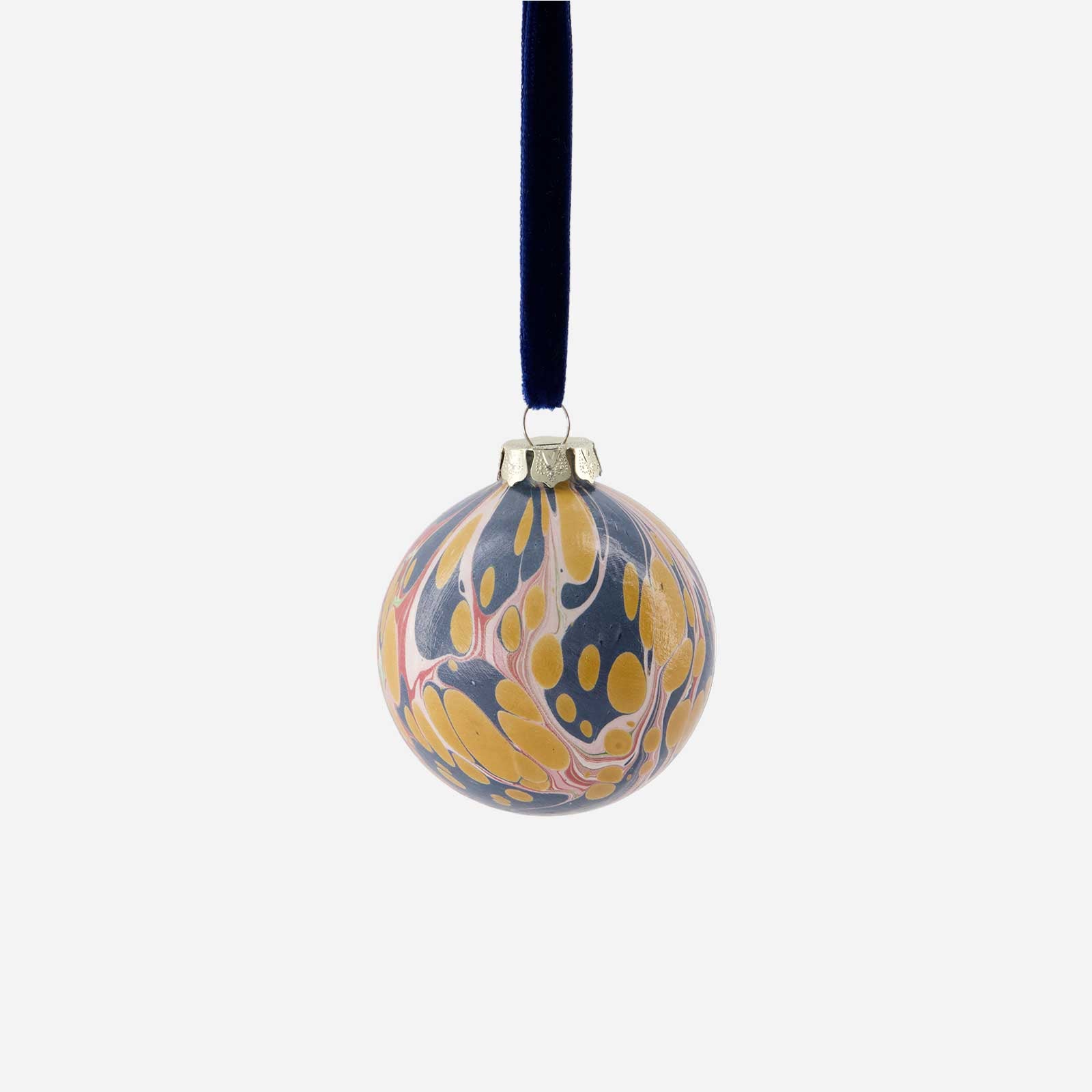 hand marbled baubles bonadea